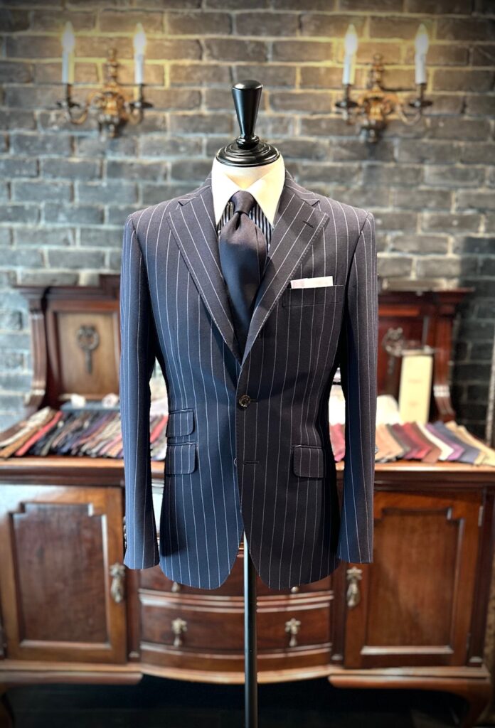 お客様仕上がり品/HARRISONS ネイビーストライプ】｜大阪梅田の